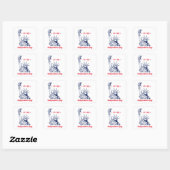Sticker Carré 4 juillet (Feuille)