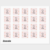 Sticker Carré 4e anniversaire éffrayant (Feuille)