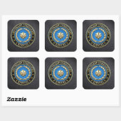 Sticker Carré [500] CG : Lieutenant commandant (LCDR) (Feuille)