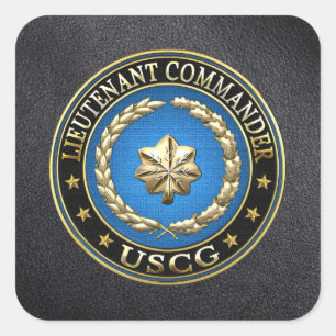 Sticker Carré [500] CG : Lieutenant commandant (LCDR)