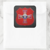 Sticker Carré [500] Emblème de l'armée de l'air ukrainienne (Sac)