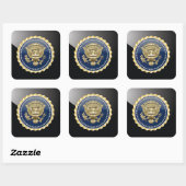 Sticker Carré [500] Insigne de service présidentiel [PSB] (Feuille)