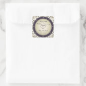 Sticker Carré 50e anniversaire du Mariage (Sac)