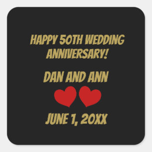Sticker Carré 50e Anniversary