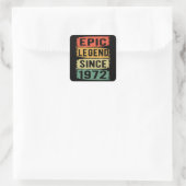Sticker Carré 53 ans Anniversaire 1972 Epic Legend 53e anniversa (Sac)
