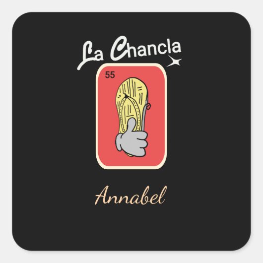 Sticker Carré 55 La Chancla (Devant)