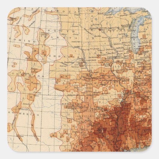 Sticker Carré 56 Proportion de Noirs (Devant)