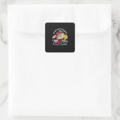 Sticker Carré 5e Grade Teacher My First Day (Sac)