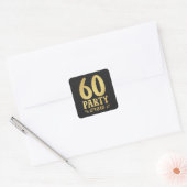 Sticker Carré 60 membres d'équipage 60e anniversaire (Enveloppe)