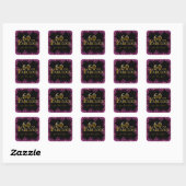 Sticker Carré 60e anniversaire  (Feuille)