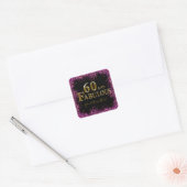 Sticker Carré 60e anniversaire  (Enveloppe)