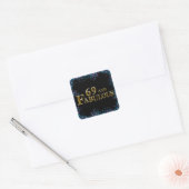 Sticker Carré 69e anniversaire (Enveloppe)