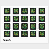 Sticker Carré 6 7 Jour de la Saint-Patrick (Feuille)