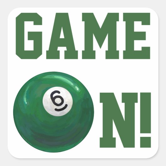 Sticker Carré 6 balle (Devant)