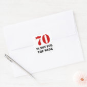 Sticker Carré 70e anniversaire Gag cadeau (Enveloppe)