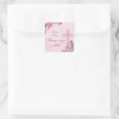 Sticker Carré 75e anniversaire de la vie religieuse Nonne cathol (Sac)