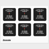 Sticker Carré 7 Mots Pour Un Mariage Long Et Heureux (Feuille)