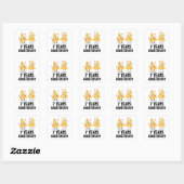 Sticker Carré 7e anniversaire 7 ans (Feuille)