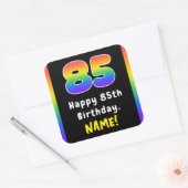 Sticker Carré 85e anniversaire : Rainbow Spectrum # 85, Nom pers (Enveloppe)
