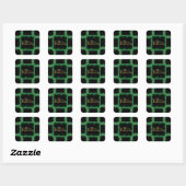 Sticker Carré 92e anniversaire (Feuille)