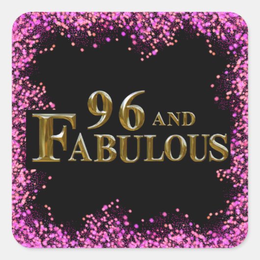 Sticker Carré 96e anniversaire  (Devant)
