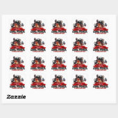 STICKER CARRÉ À 15 CM DE L'ENFER (Feuille)