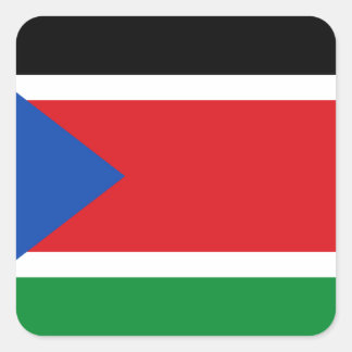 Sticker Carré A bas prix ! Drapeau du Soudan du Sud