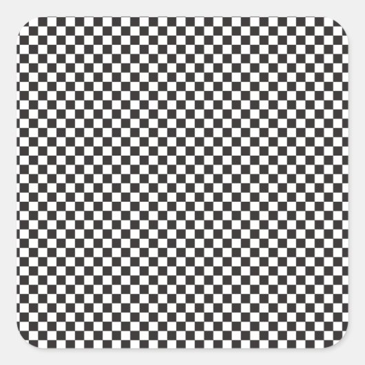 Sticker Carré à damiers Motif (Devant)
