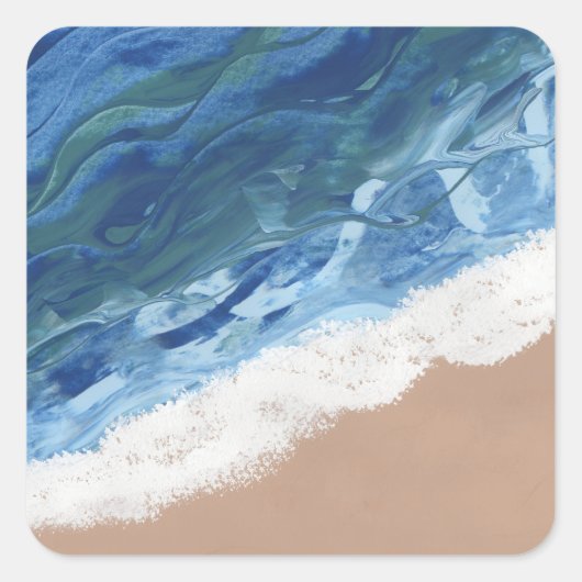 Sticker Carré A Dream of the Beach (Devant)