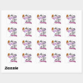 Sticker Carré A Girl Can Never Have Too Many (Feuille)