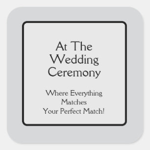 Sticker Carré À la cérémonie de mariage