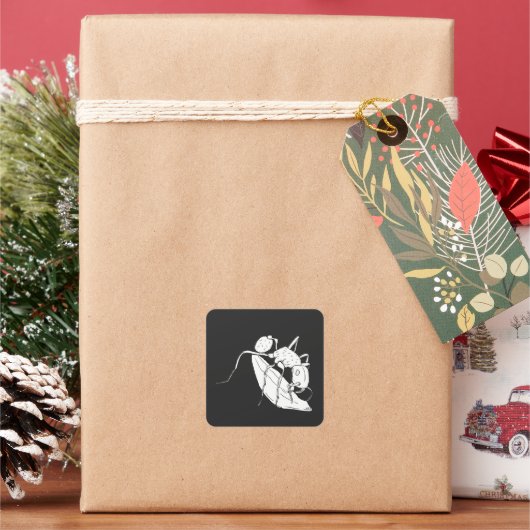 Sticker Carré 🐜 À La Fourmi (vacances)