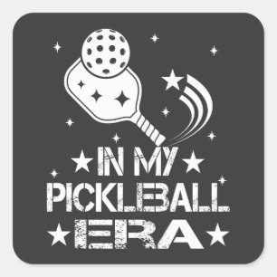 Sticker Carré À l'ère de mon Pickleball - Vintage Grange Pickleb