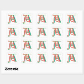 STICKER CARRÉ A - MINIATURE (Feuille)