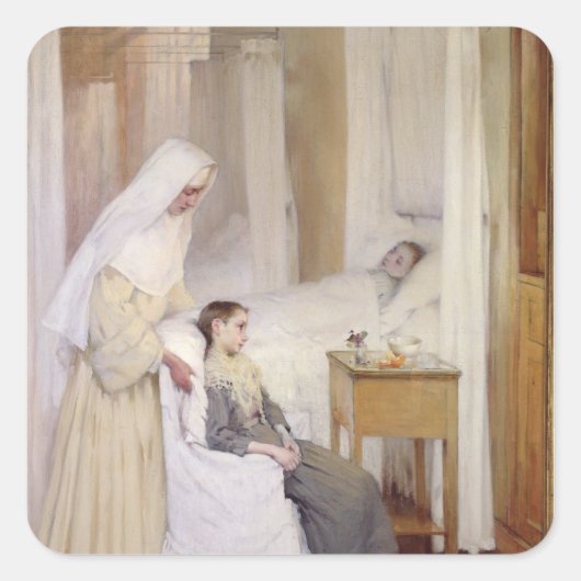 Sticker Carré À Notre-Dame du Perpetuel Bon Secours (Devant)