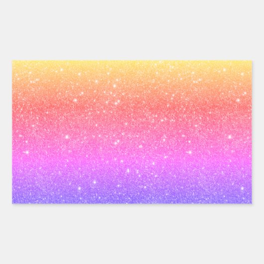 Sticker Carré à Parties scintillant arc-en-ciel co (Devant)