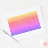 Sticker Carré à Parties scintillant arc-en-ciel co (Enveloppe)