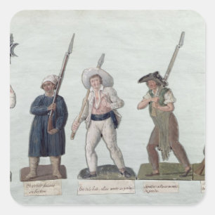 Sticker Carré A sans Culotte avec son Pike, Carter