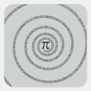 Sticker Carré A sPIral sur Pi Cliquez sur Personnaliser Changer