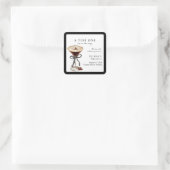 Sticker Carré A Tini One Is on the Way Baby Shower  (Sac)