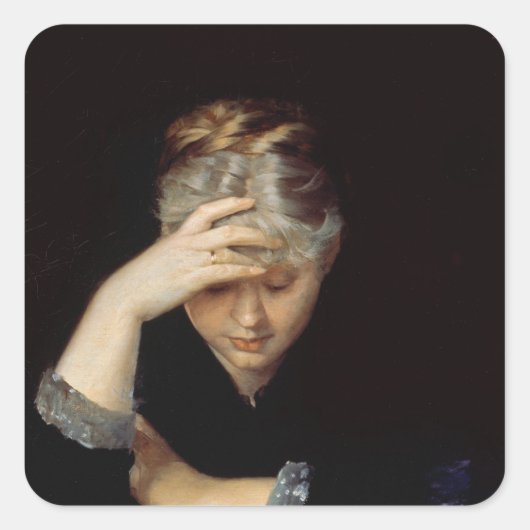 Sticker Carré À un livre (Devant)