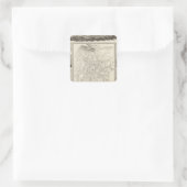 Sticker Carré Aachen, Allemagne (Sac)