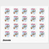 Sticker Carré Aarshark (Feuille)