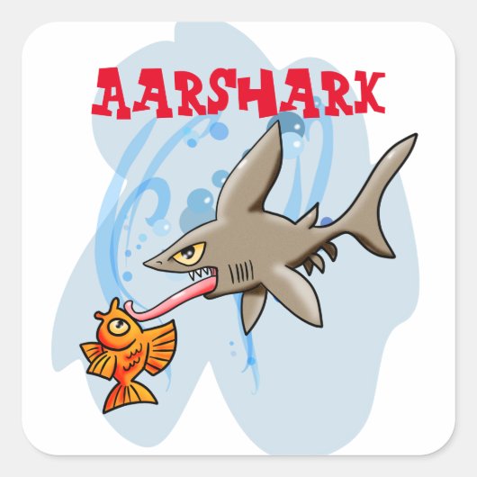 Sticker Carré Aarshark (Devant)