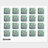 Sticker Carré Abalone (Feuille)