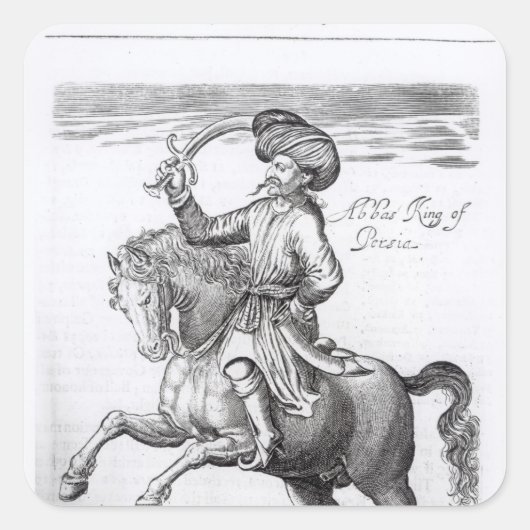 Sticker Carré Abbas, roi de Perse (Devant)