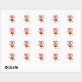 Sticker Carré Abby Cadabby | Cute comme Citrouille (Feuille)