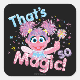 Sticker Carré Abby Cadabby Wand