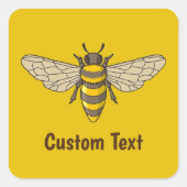 Sticker Carré abeille (Devant)
