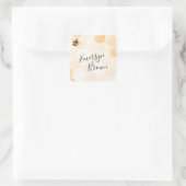 Sticker Carré Abeille aquarelle (Sac)